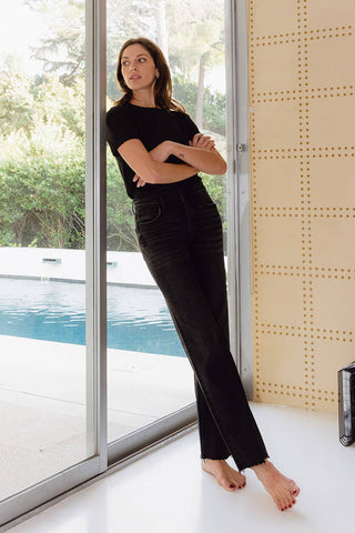 Monica HR Slim Wide Jeans