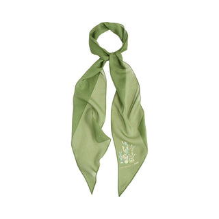 "Oasis Charms" Silk Chiffon Neck Scarf