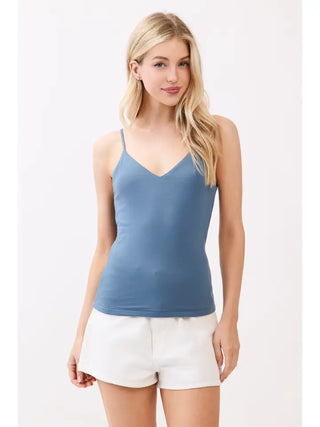 Double Layered V- Neck Cami Top