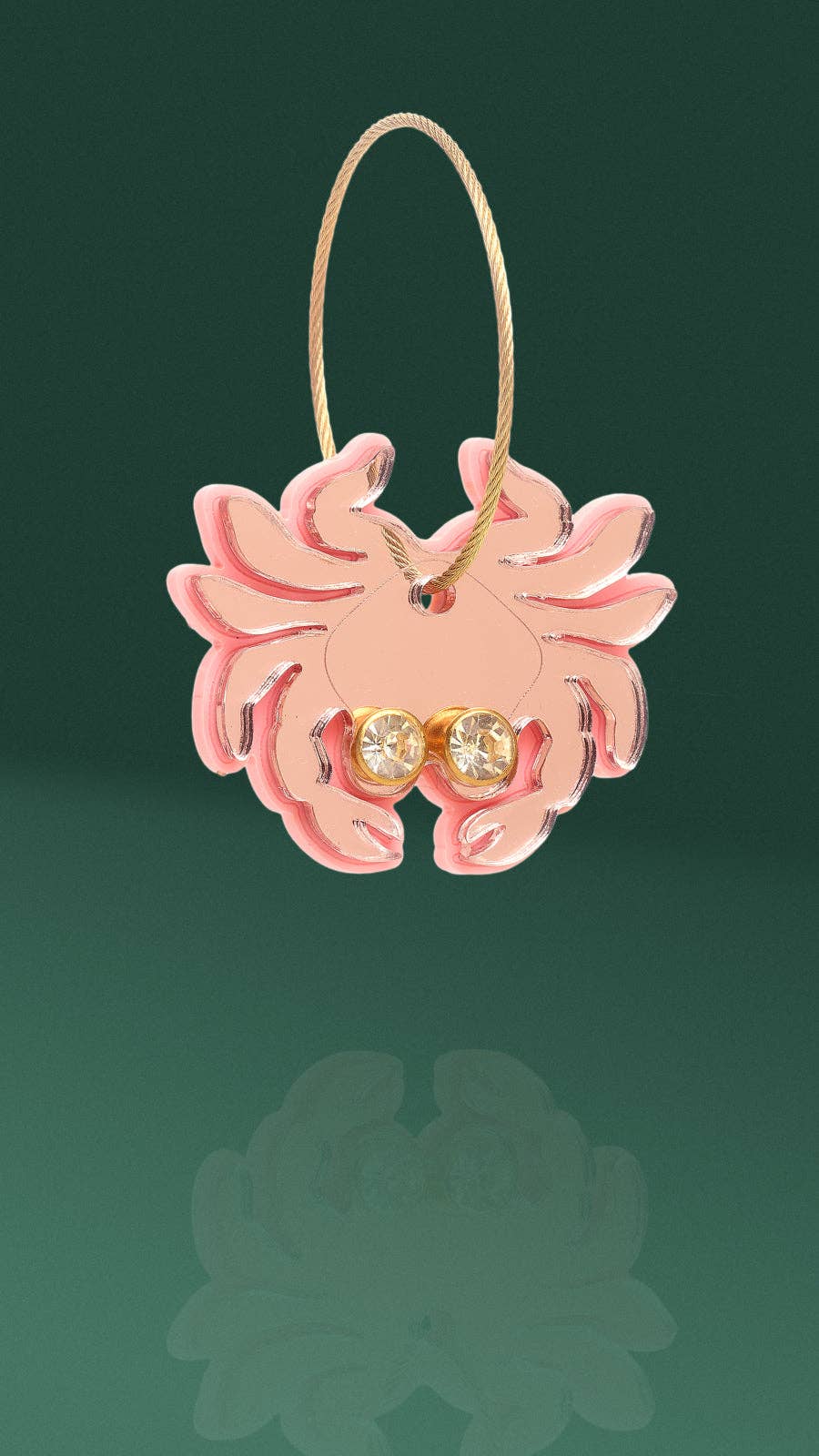 Crab Keychain + Purse Charm