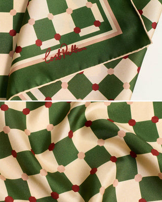 Checkerboard Silk Scarf