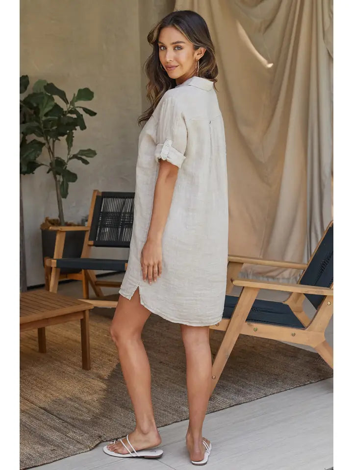 Linen Long Sleeve Button Down