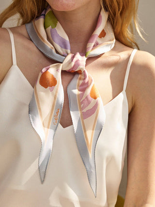 "Ethereal Mirage" Silk Neckerchief