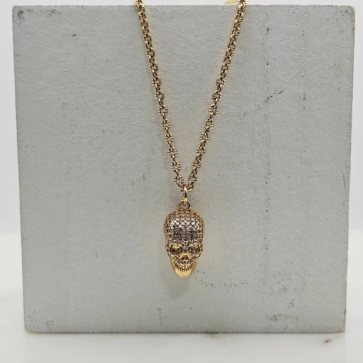 CZ Skull Necklace