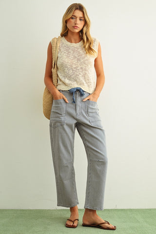 Ombre Style Sleeveless Knitted Top