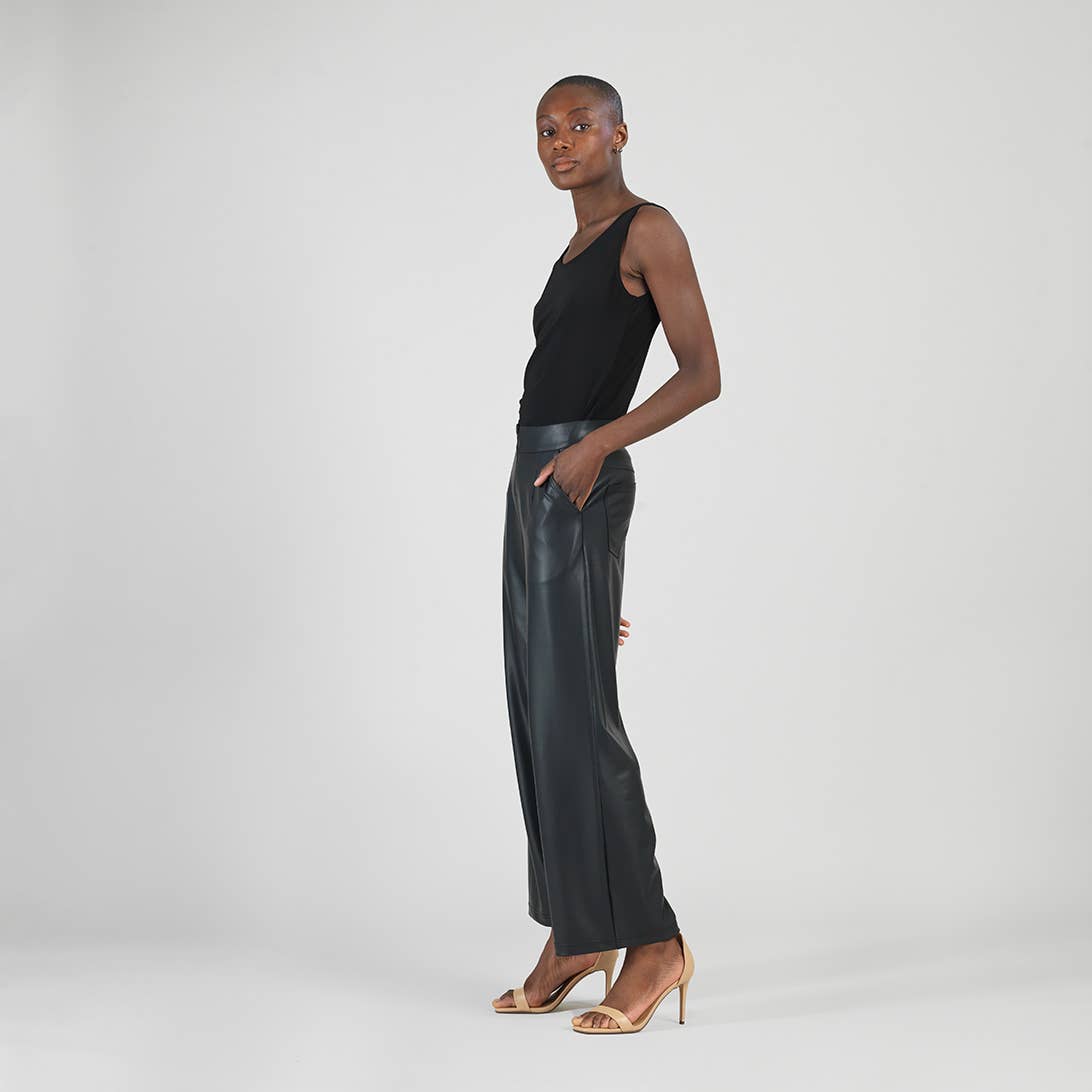 Monica Liquid Leather™ - Wide Leg Pants