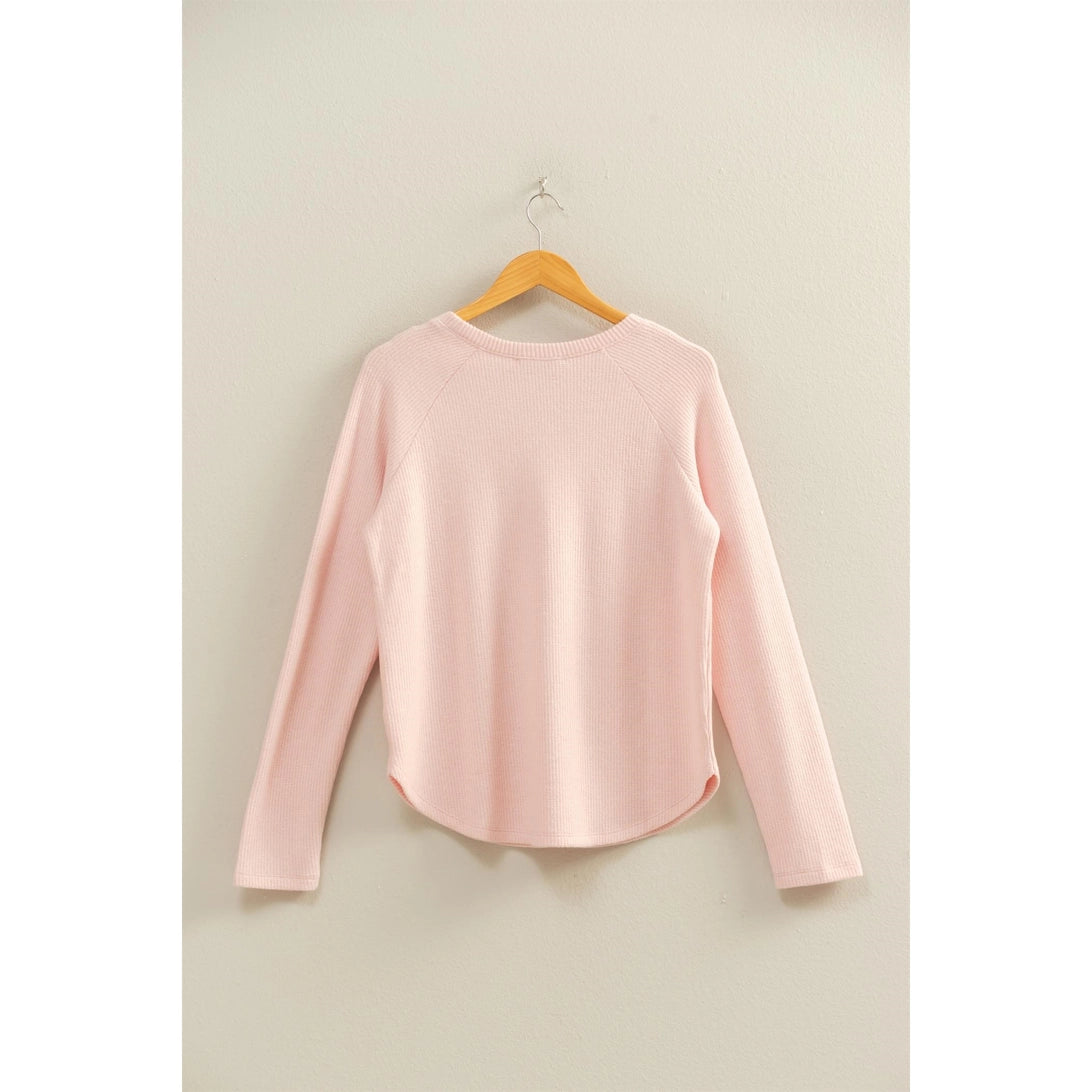 Waffle Long Sleeve Sweater