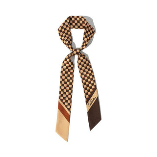 Checkerboard Silk Scarf