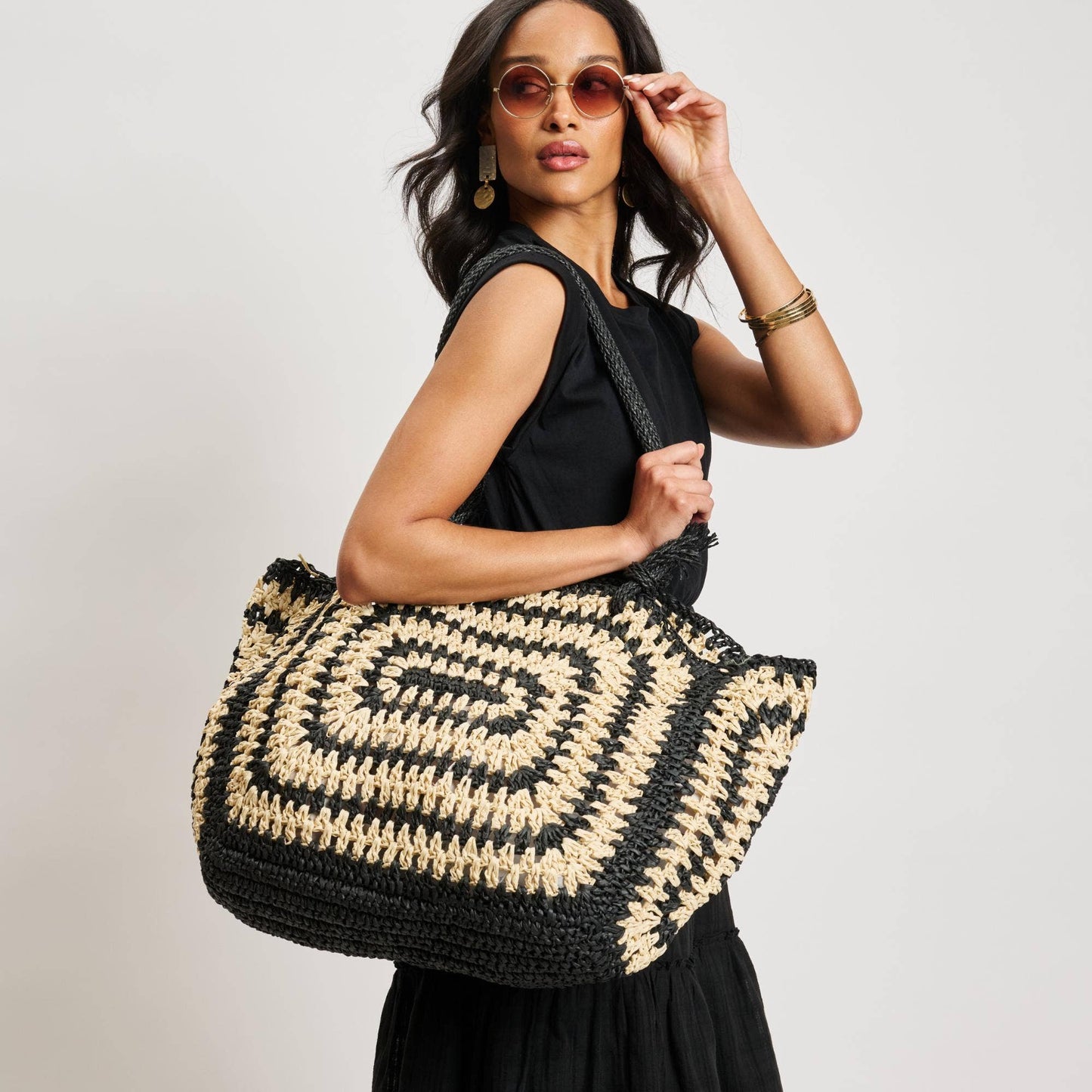 Isla Straw Beach Tote