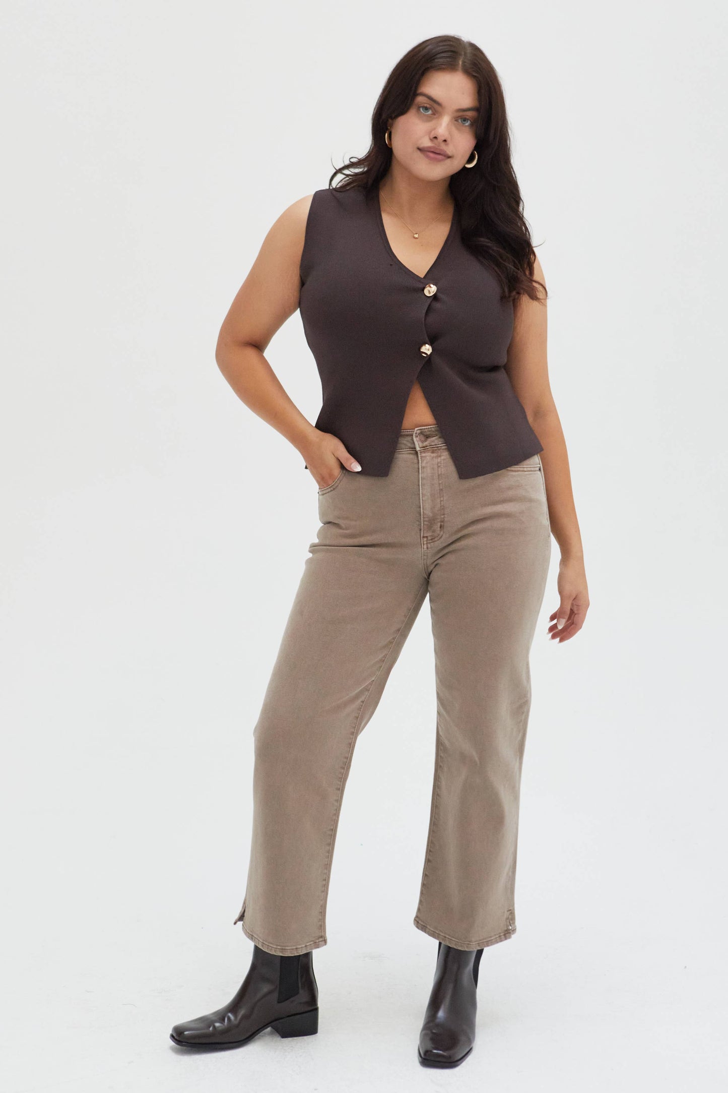 Addington Ankle Crop Mid Rise