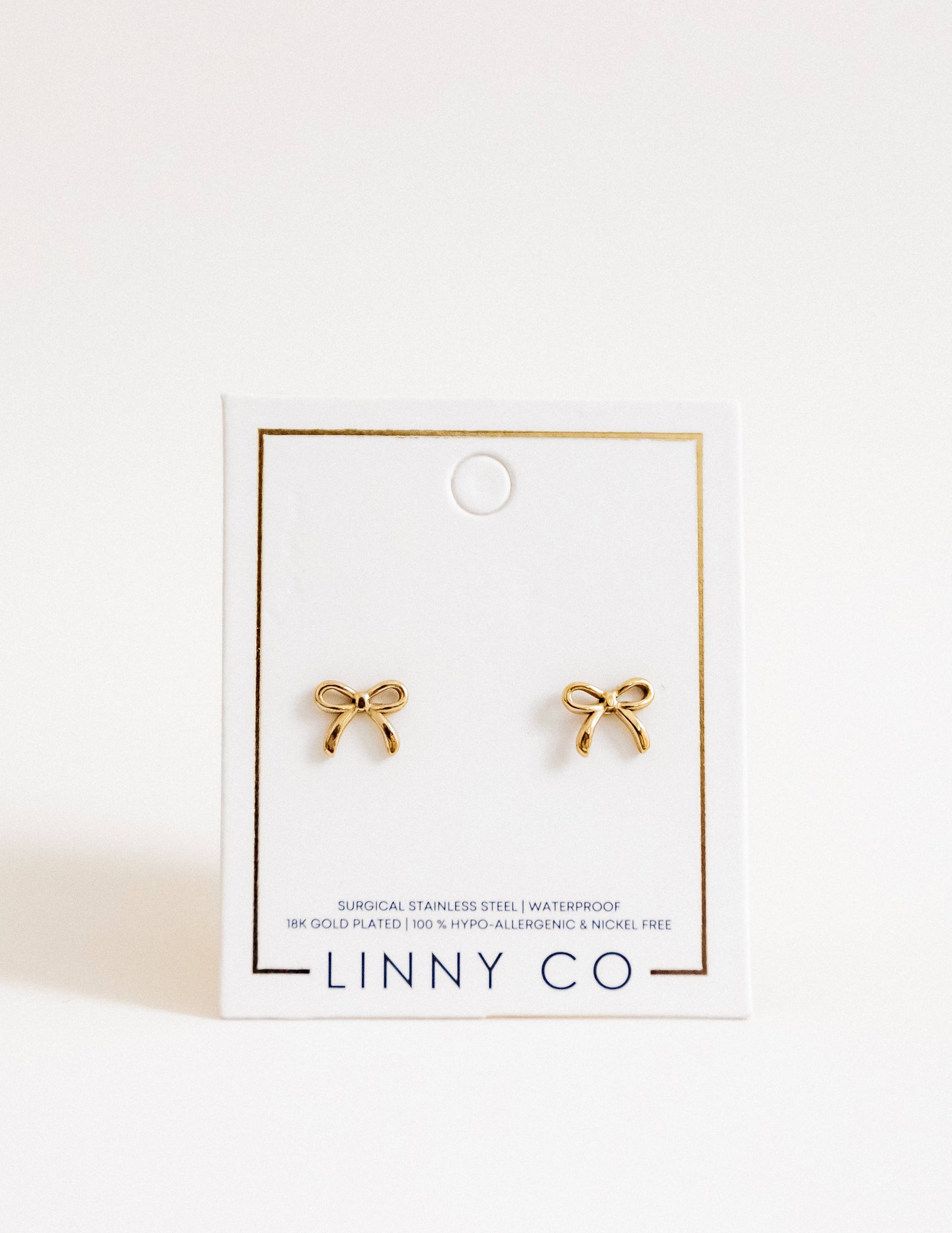 Screwback Stud Earrings Sadie - Gold