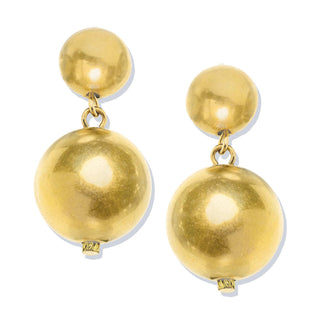 Gold Plated Ball Earrings