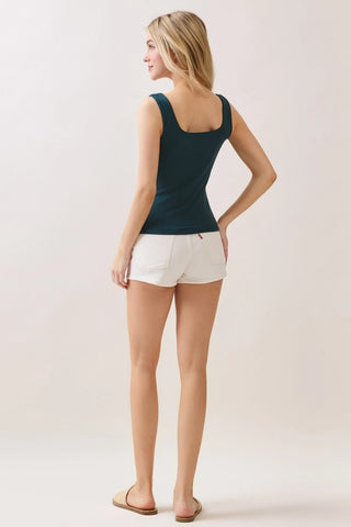 Double Layer Square Neck Tank Top