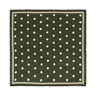 Retro Polka Silk Bandana Scarf