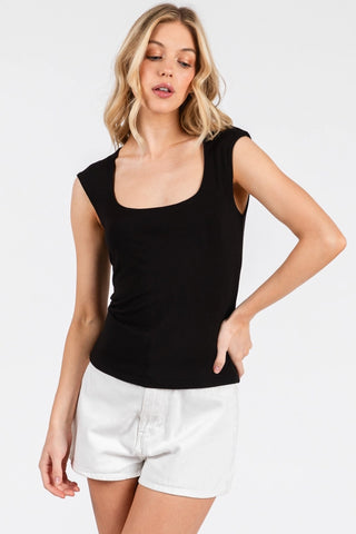 Square Neck Sleeveless Top