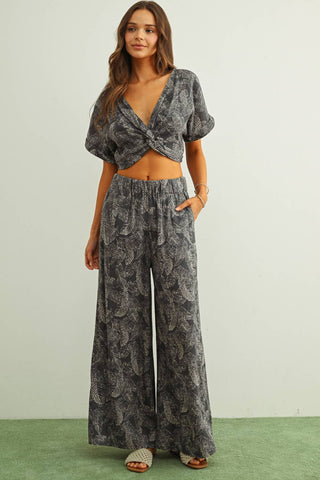 Callie Faded Leaf Pants