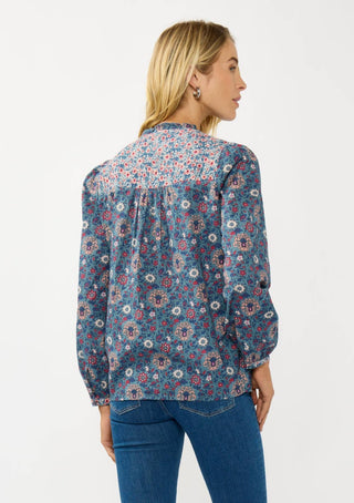 Long Sleeve Floral Blouse