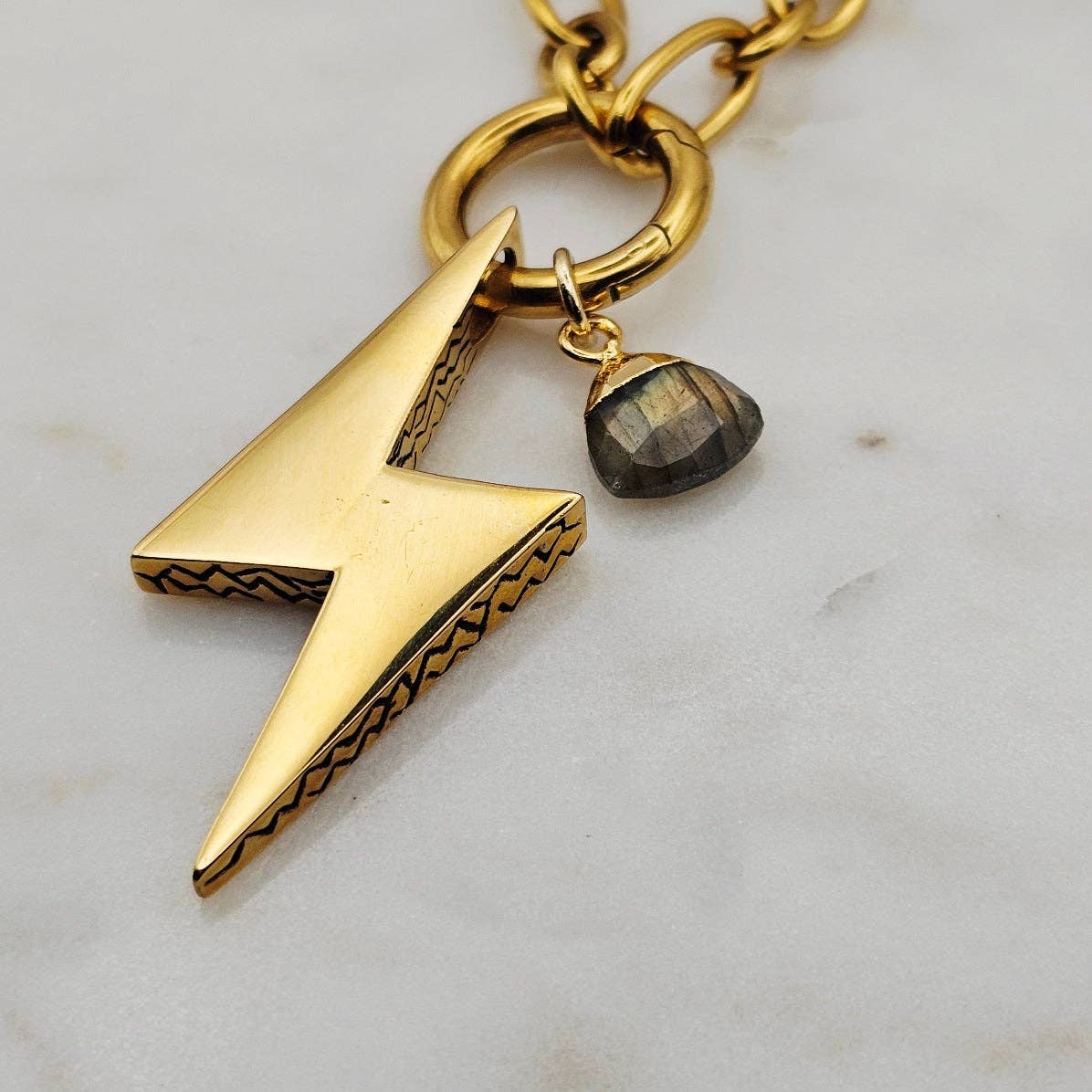 Chunky Bolt Necklace