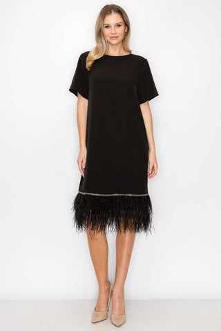 Jan Feathered Dress