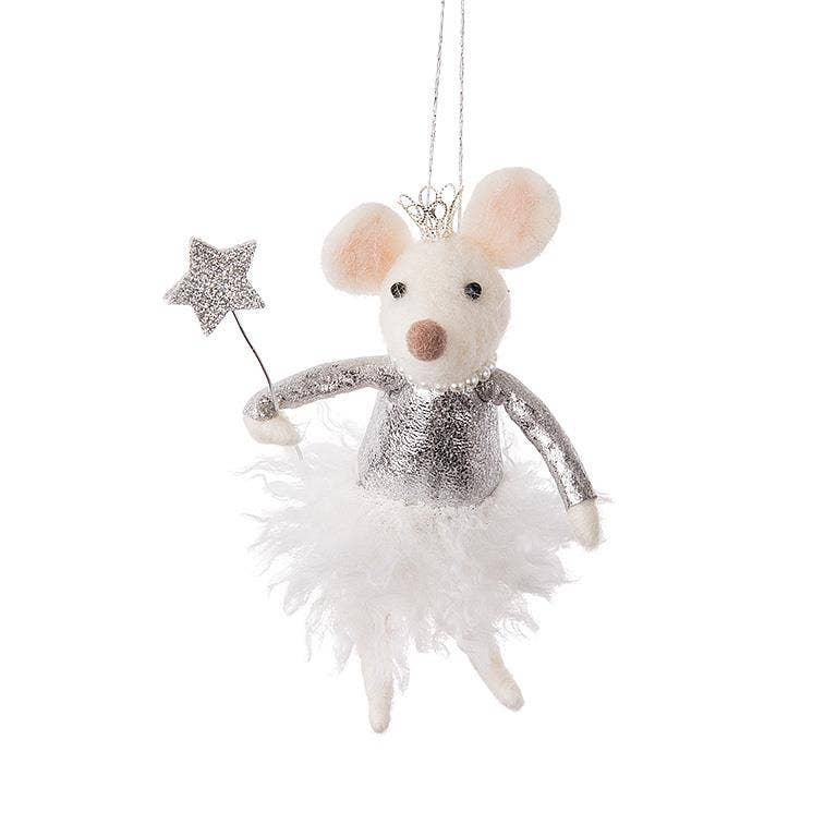 Princess Mouse Ornament - 6"H