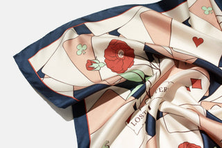 Camellia Silk Bandana Scarf
