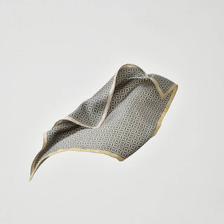 Geometric Blooms Silk Scarf