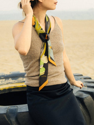 Ethereal Mirage Silk Scarf
