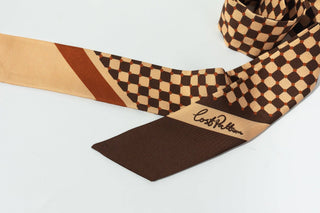 Checkerboard Silk Scarf