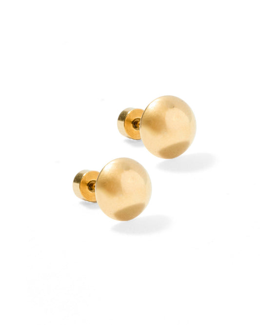 Screwback Stud Earrings - Vera Round - 8mm