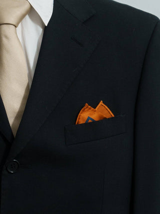 Noir Floral Silk Pocket Square