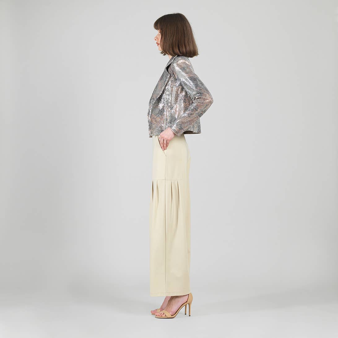 Vero Sequin Knit - Moto Jacket
