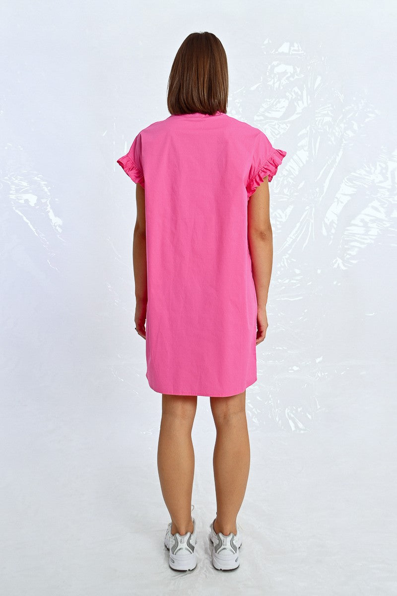 Gathered Shirt Dress