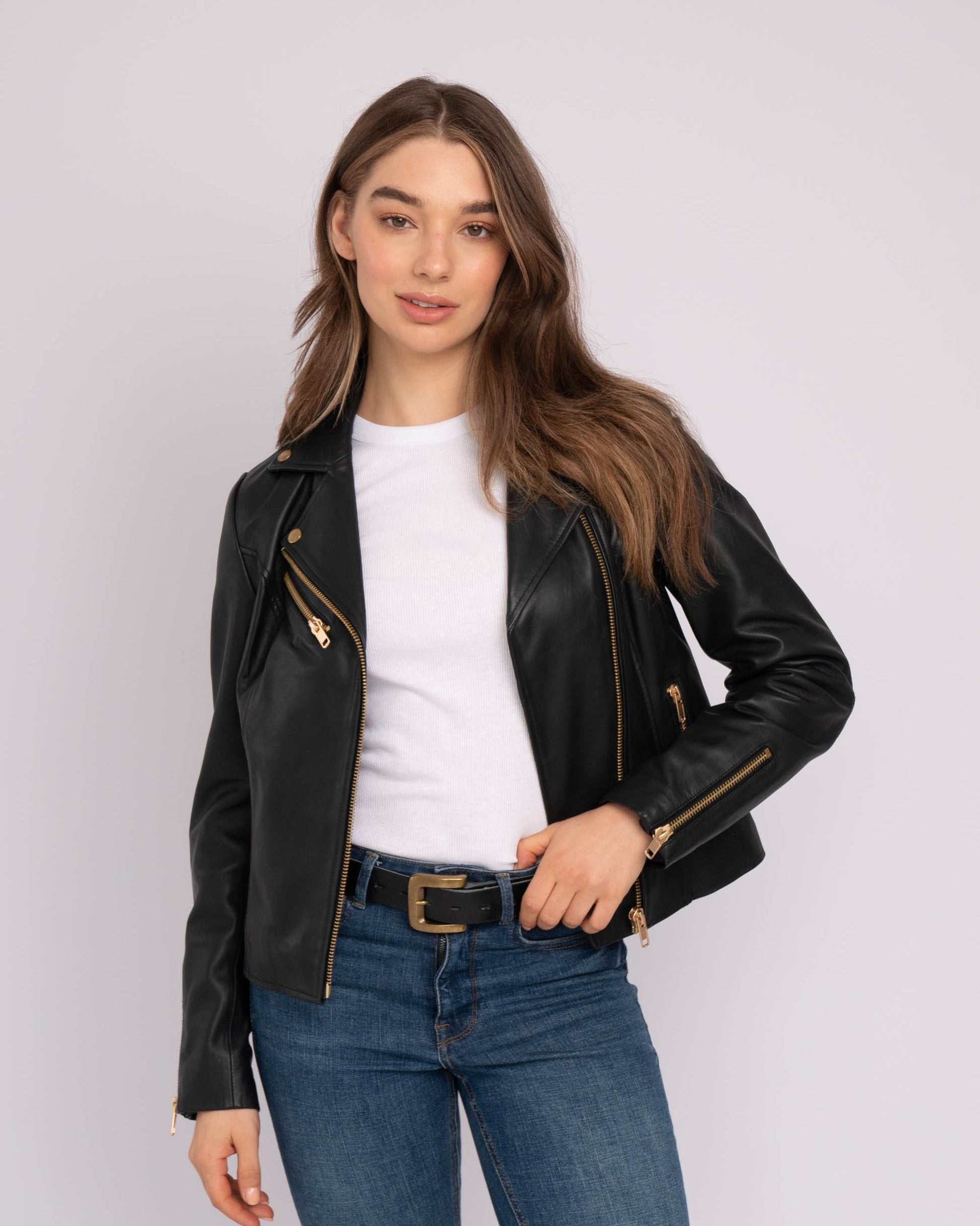 Leather Moto Jacket