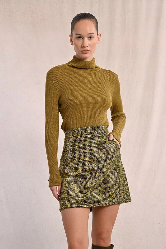 Jacquard Mini Skirt