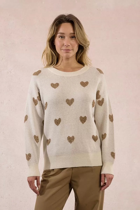 Faye Heart Sweater