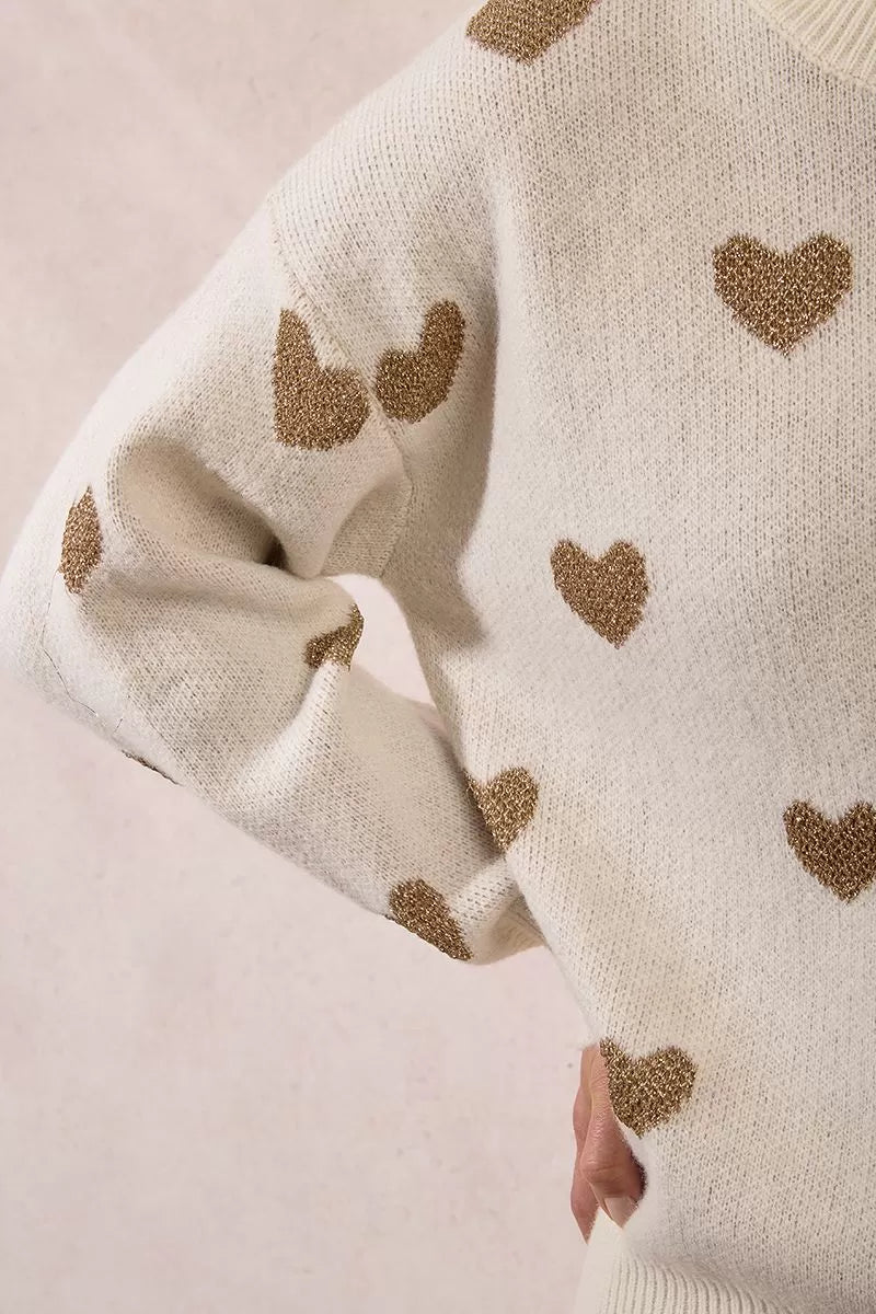 Faye Heart Sweater