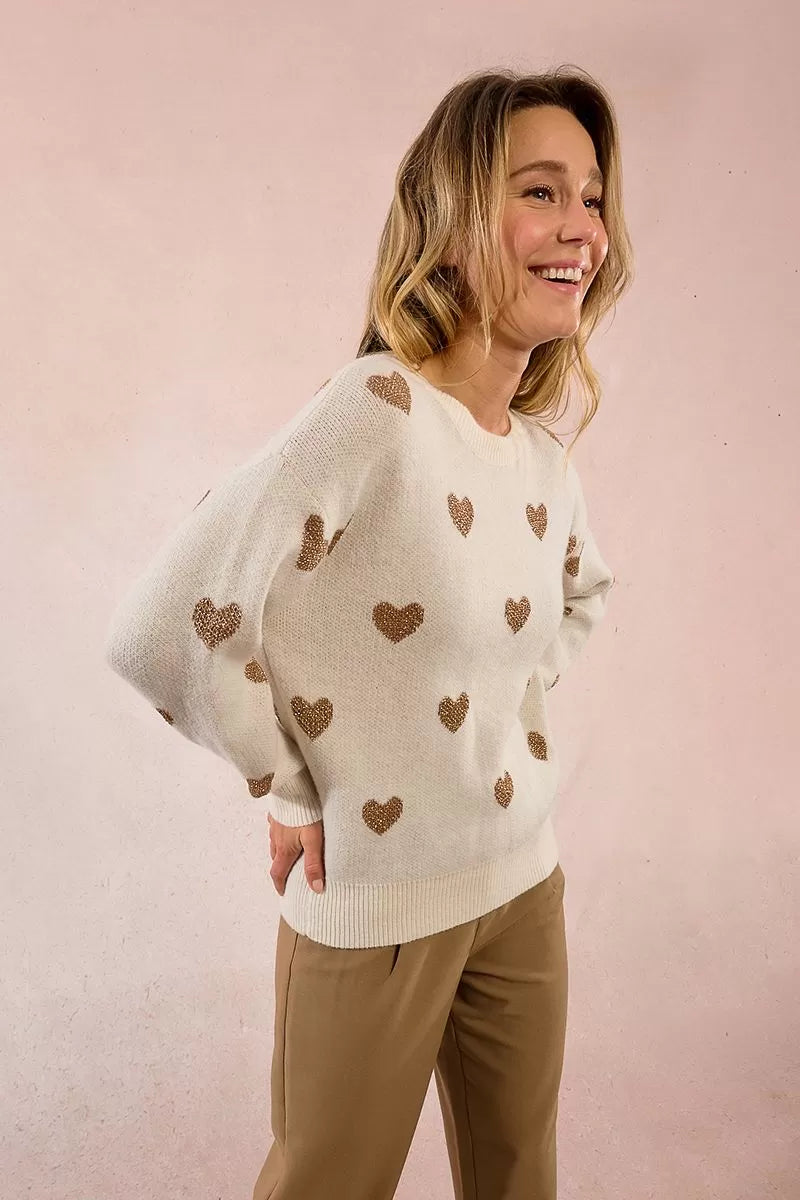 Faye Heart Sweater