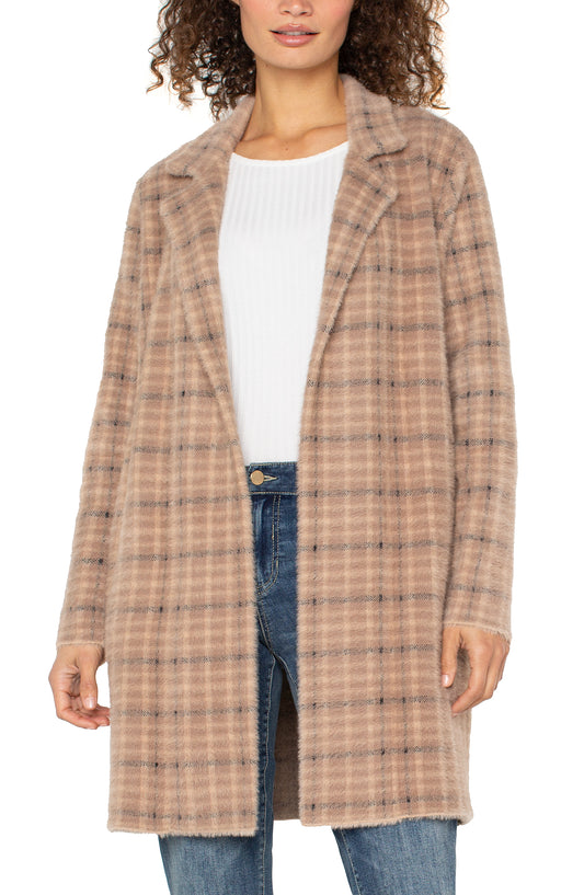 Long Sleeve Open Front Sweater Coat