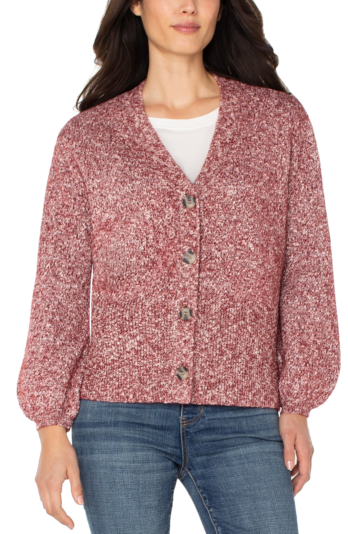 Long Sleeve Button Front Cardigan Sweater
