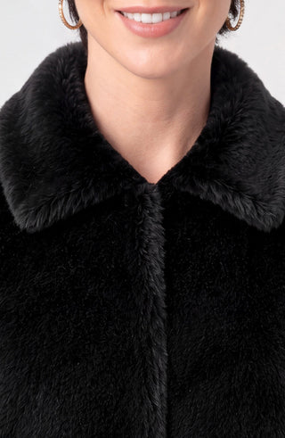 Collared Faux Fur Jacket
