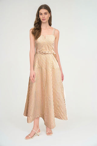 Belted Stripe Dress