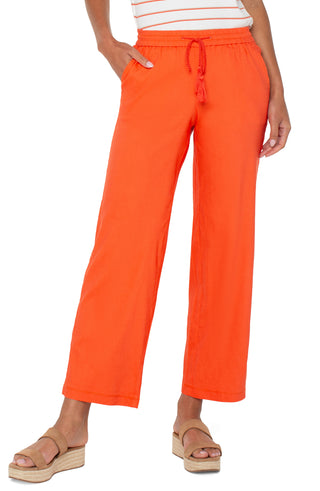 Pull On Drawstring WB Wide Leg
