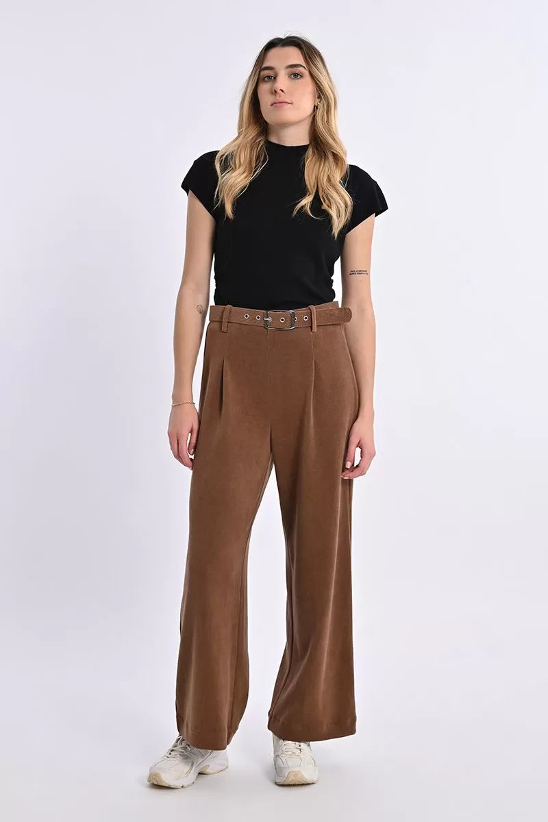 Wide Velvet Trousers